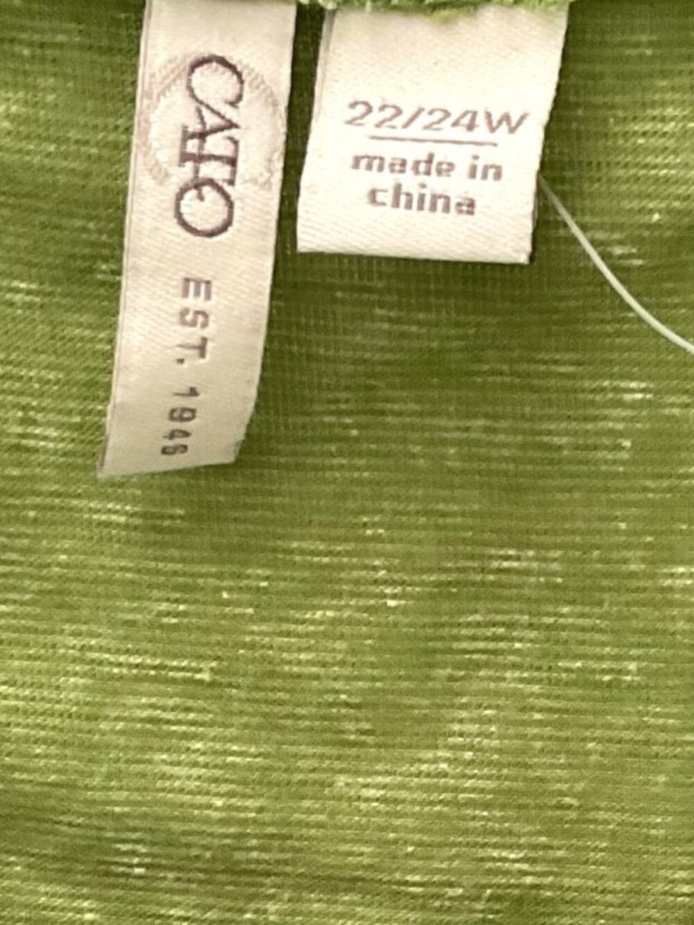 NEW CATO GREEN TIERED FLORAL SLEEVELESS TUNIC TOP PLUS 22-24W - Picture 9 of 10